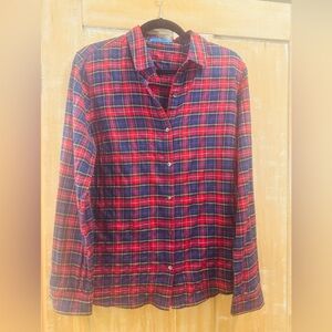 J. McLaughlin Vibrant Plaid Shirt